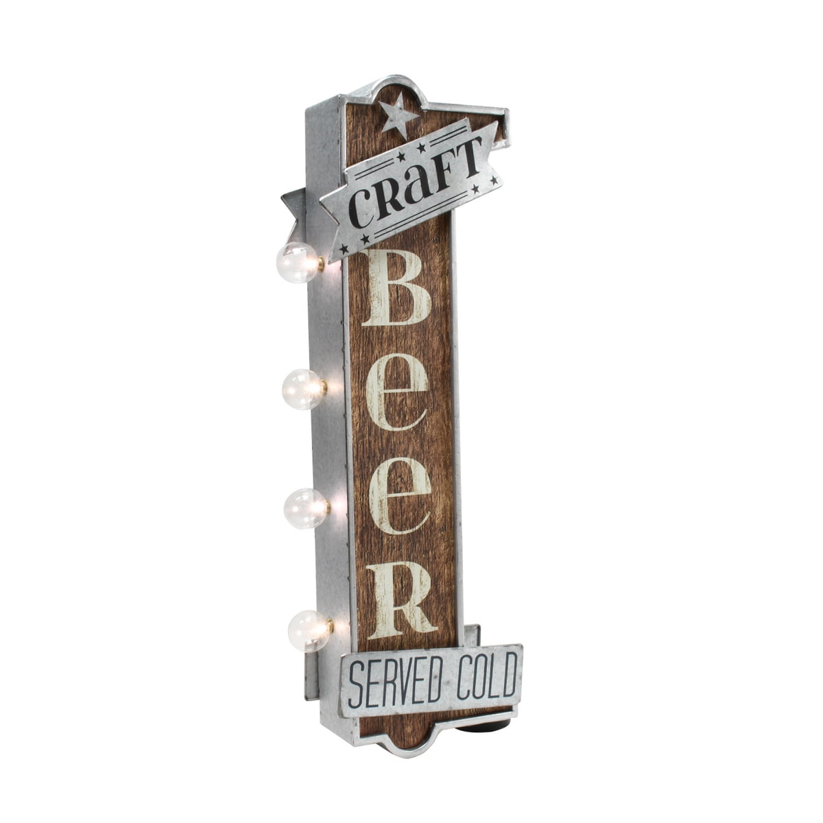 LED Lights Vintage Metal Signs Home Bar Pub Wall Decor Ornaments 