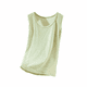 thumbnail image 2 of Ropa interior térmica para mujer, otoño e invierno, camiseta térmica de tirantes con cuello redondo y forro polar suave, sin mangas, de poliéster., 2 of 3