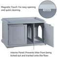 thumbnail image 6 of Unipaws Designer Cat Litter Box Furniture, Covered, Gray, 6 of 7