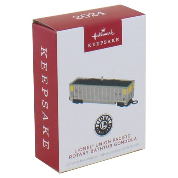 Hallmark 2024 Ornament Lionel® Union Pacific Rotary Bathtub Gondola Metal
