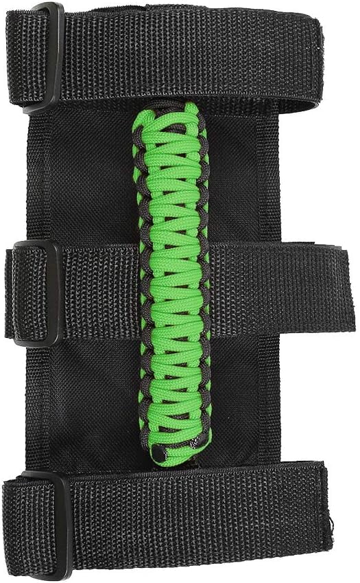4 x Roll Bar Grab Handles Grip Handle for Jeep Wrangler CJ YJ TJ JK JKU JL JLU & Gladiator JT 1955-2023, Interior Accessories, Green