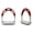 Red Silver, variant on Horse Saddle Stirrups English Lightweight Aluminum 51114RD