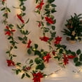 thumbnail image 4 of Rapeiae LED Lights Simulation Christmas Rattan Simulation Greenerys Christmas Decoration Red Fruit Party Decoration Christmas Lights String Rattan, 4 of 6