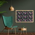 thumbnail image 2 of Hawaii Wall Art with Frame, Tropical Art Exotic Tree Leaves and Flowers, Printed Fabric Poster for Bathroom Living Room, 35" x 23", Olive Green Pale Pink, by Ambesonne, 2 of 2