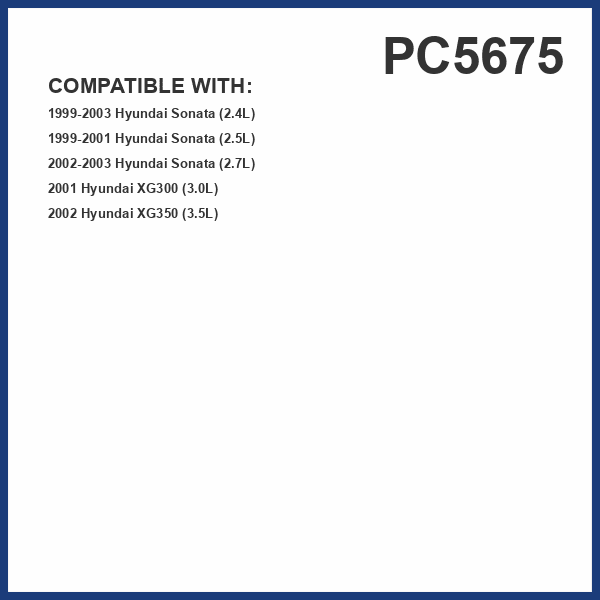 PG PC5675 Cabin Air Filter | Fits 2002-2003 Hyundai Sonata 2.7L; 1999-2003 Sonata 2.4L; 2002 XG350 3.5L; 2001 XG300 3.0L