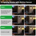 thumbnail image 2 of Luces solares de pared para exteriores Auzev, paquete de 2 unidades, IP65, impermeables, 2 of 7