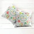thumbnail image 6 of Ambesonne Fitness Throw Pillow Cover 2 Pack, Veggies Exercise and Water, 24", Multicolor, 6 of 7