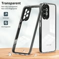 thumbnail image 2 of SaniMore for Samsung Galaxy A53 5G Case Slim Transparent [Not Yellowing Technology], Rugged PC & TPU Bumpers Built-in Detachable Lens Protector Shockproof Protective Cover, Black, 2 of 7