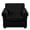 Solid Black Pattern, variant on Chririnla 2-Piece Sofa Cover for Living Room, Solid Black Pattern Couch Shield Soft Separate Cushion Cover for Pet