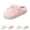 Pink, variant on LNZGNM Slippers for Women Closed Toe Thick Sole Comfortable Casual Cotton Plush Durable Footwear Indoor Comfort Leisure,Pink(38)