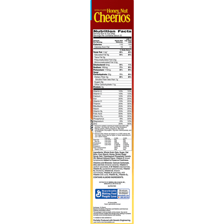 Honey Nut Cheerios Gluten Free Breakfast Cereal, 21.6 oz