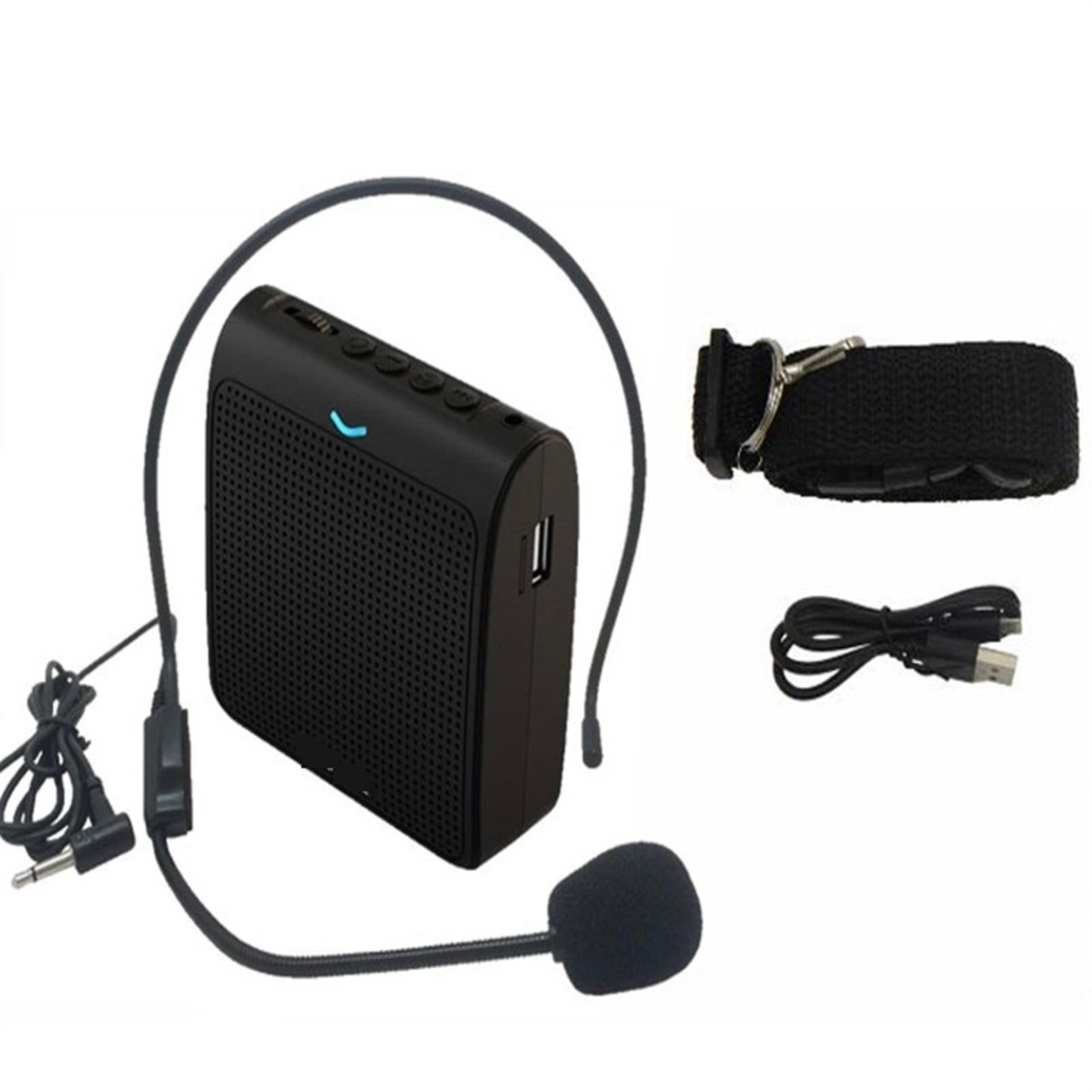 Speaker Mini Voice Amplifier Microphone With USB TF Card FM Radio For Teacher Tour Guide Promotion ,Easy to Operate