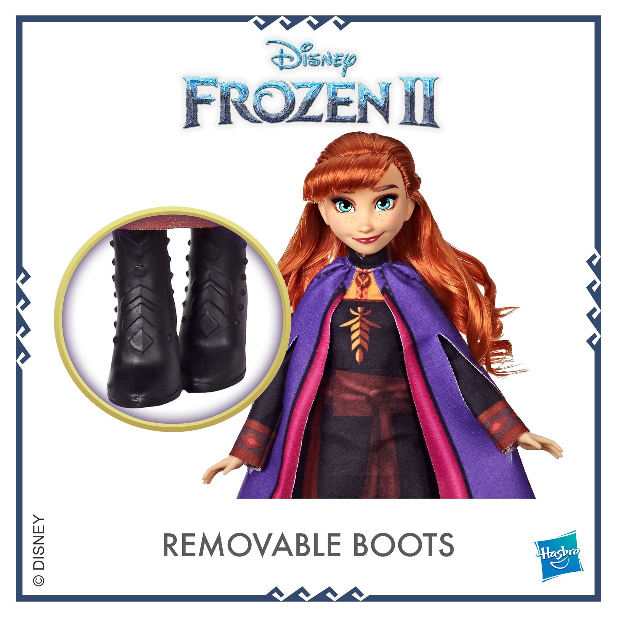 Disney Frozen 2 Anna Fashion Doll with Long Red Hair, Includes Movie Outfit