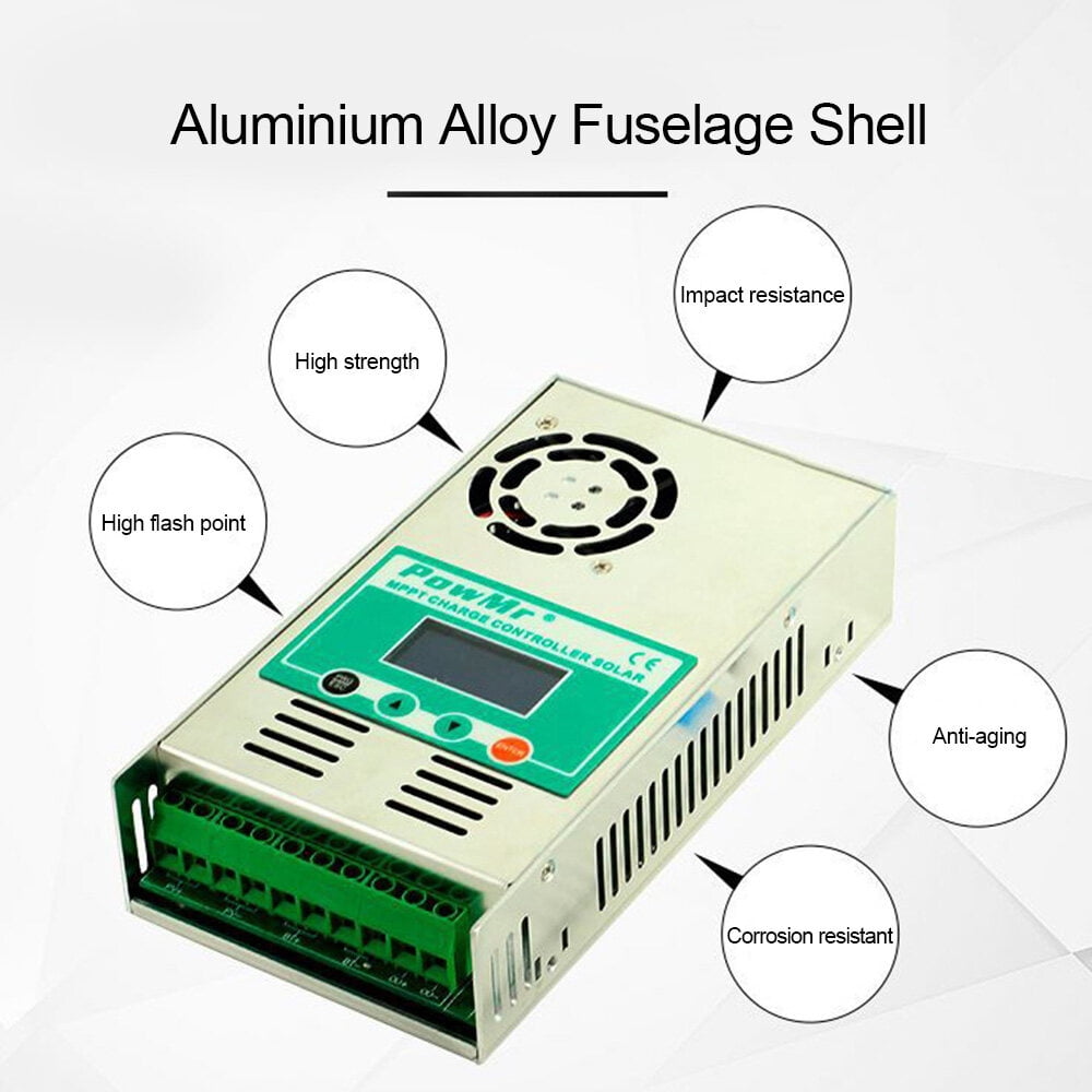 MPPT-60A Safe And Reliable Solar Charge And Discharge Controller 12/24/36/48V Auto-Max DC150V Input Solar Controller With Fan