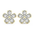thumbnail image 3 of Lab Grown Diamond Fashion Earrings | 4 Carat IGI Certified Pear Shape | Daisy Flower Fashion Earrings | 14K Yellow Gold&nbsp; FG-VS Quality, 3 of 5