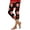 4-Black, variant on Arlun Women's Capri Yoga Leggings Trendy Maple Leaf Printing High Waist Yoga Pants Plus Size Tummy Control Canada Day Leggings for Workout Running Summer Beach Vacation Tights 1-Red XXL