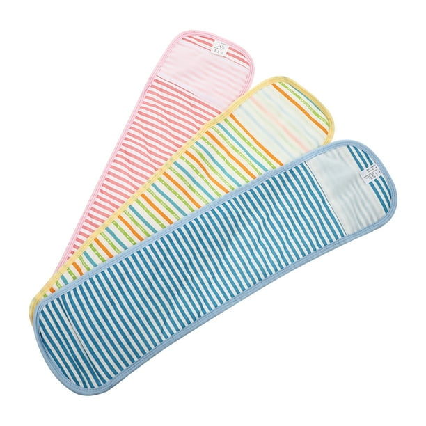 EeaseMX 3 fajas de algodón para el vientre de bebé, cómodas y para recién nacidos (colores surtidos)
