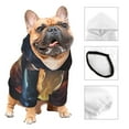 thumbnail image 3 of Cauagu Red And White Flame Fox Pattern Winter Pet Hoodie Sweatshirts- Dog Hoodie Sweater with Leash Hole - Cute Dog Hoodie - Pet Clothes Puppy Cat Custume -Large, 3 of 8
