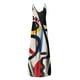 thumbnail image 4 of ICHUANYI ClearanceWomen Casual Plus Size Print Sleeveless Pocket Maxi Long Dress(Black, M) ICHUANYI WER20232080503027, 4 of 5
