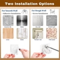 thumbnail image 3 of Curtain Rod No Drilling for Windows 27 to 84",Renter Friendly No Drill Adjustable Rod, 5/8 Inch Diameter Easy Install Non Screw Screwless Apartment Rods with Stick on Bracket Holder 2-Pack（white）, 3 of 15