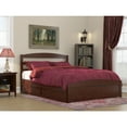 thumbnail image 4 of AFI Warren Solid Wood Queen Bed w/ Footboard & Twin XL Trundle in Walnut, 4 of 4