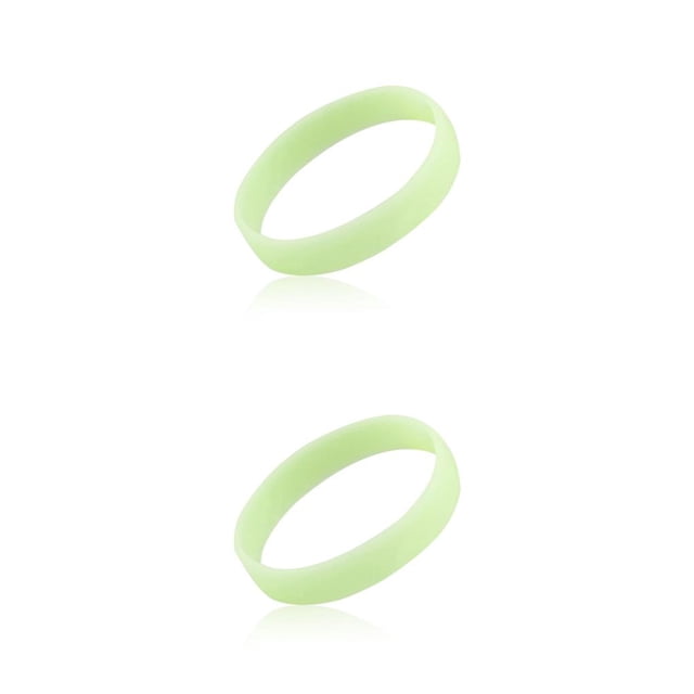Guardurnaity Pulseras de goma luminosas Brazaletes Pulseras resistentes al desgaste Banda de sudor de silicona Pulseras flexibles Accesorios de noche Como se Como se muestra 2piezas Guardurnaity CBP432871