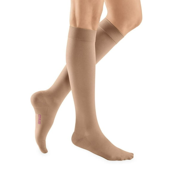 Medi Plus Closed Toe Knee Highs - 30-40mmHg Beige III Reg Reg 298-III-BEIGE