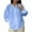 A15 Sky Blue-Womens Summer Tops, variant on Mifsaly Linen Shirts for Women Oversized V-Neck Long Sleeve Blouse Lightweight Comfortable Flowy Tops Travel Vacation Pullover Relaxed Everyday Work Blouses M