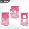 thumbnail image 2 of Light Switch Cover Switch Plate Outlet Cover Plug Cover for Electrical Toggle Switch Clouds and Pink Heart Shape, 2 of 6