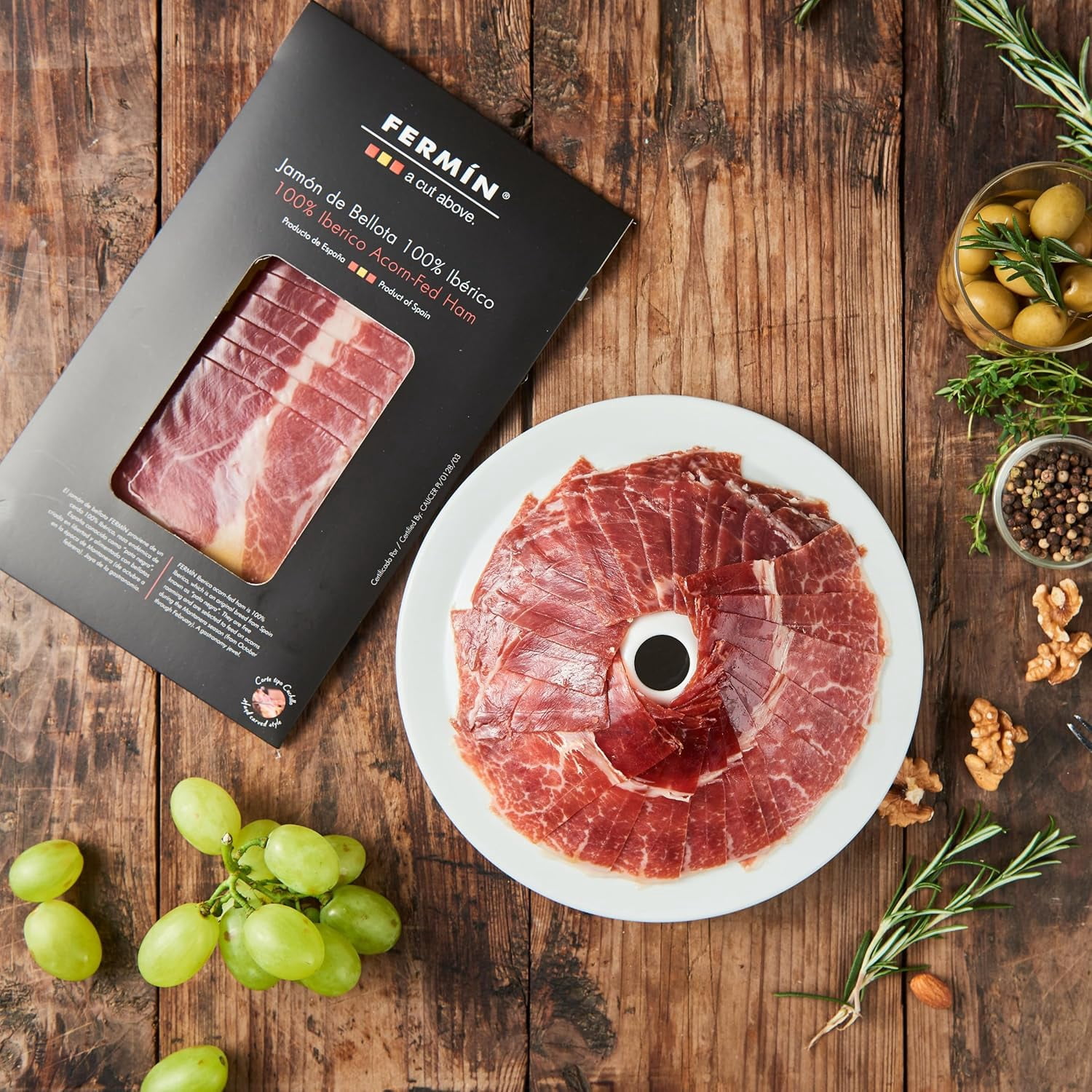FERMIN Iberico de Bellota Ham Sliced by Hand Gluten-Free 2 oz
