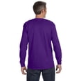 thumbnail image 2 of Gildan Heavy Cotton 5.3 oz. Long-Sleeve Men T-Shirt Purple X-Large, 2 of 3