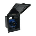 thumbnail image 1 of maskred RV Socket External Convenient Power Outlet Durable Flush Plug Electrical Equipment Motorhome Accessory Fittings 16A Black Socket, 1 of 6