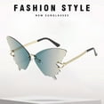 thumbnail image 5 of Rimless Butterfly Shape Sunglasses Hollow Fancy Dress Eyewear Halloween, 5 of 8