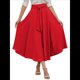 thumbnail image 2 of Vestido Bohemio, Elegante, Informal, de Cintura Alta y Estilo Irregular con Bolsillos para Mujer Rojo S, 2 of 9