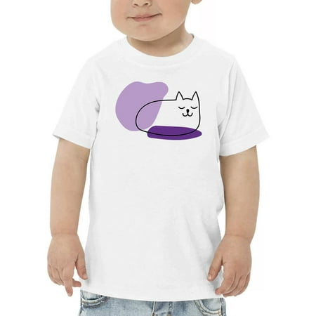 

Sleepy Kitten Lineart T-Shirt Toddler -Image by Shutterstock 3 Toddler