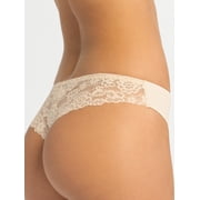 Jessica Simpson Women's Microfiber Tanga, 2-Pack, Size S-L