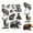 Animals, variant on Christmas Label Cling Rubber Stamp 7.09x8.66inch Christmas Words EVA Stamps Embossing Stamp Seal Rubber Stamps for DIY Scrapbooking
