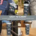thumbnail image 7 of Christmas 30oz Handheld Travel Tumbler with Handle – Double Wall Stainless Steel Insulated Cup, Flip Straw Lid, Leak-Proof & BPA-Free for Hot and Cold Drinks – Durable Coffee & Juice Mug Black, 7 of 7