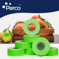 thumbnail image 6 of Perco 2 Line Fluorescent Green Labels - 24,000 Blank Price and Date Gun Labels for Perco 2 Line Price and Date Guns - 32 Rolls, 4 Sleeves - Made in USA, 6 of 7