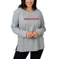 thumbnail image 2 of NCAA Arkansas Razorbacks Womens Ribbed Pullover, GREY, Small, 2 of 4