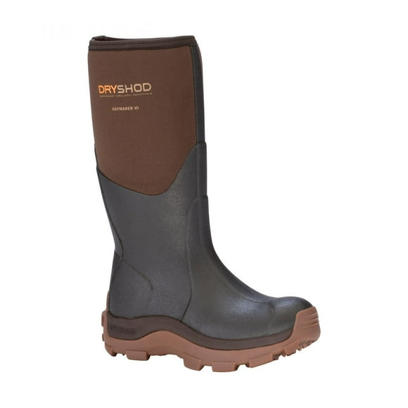 Dryshod Women's Haymaker Hard-Working Farm Boot Brown/Peanut - HAY-WH-BR
