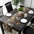 thumbnail image 5 of Vintage Farmhouse Table Runner Cotton Linen 48 Inch Holiday Dresser Scarves, Country Western Texas Star Wood Grain Tablerunner for Kitchen Coffee Dining Bedroom Dinner Scarf Décor 13''x48'', 5 of 9