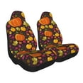thumbnail image 2 of Rocae Autumn Harvest Pumpkin Joy Print Seat Covers for Cars Trucks and SUVs,Easy to Install Cover Set-1, 2 of 9
