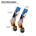 thumbnail image 2 of Balery Blue Sky Meadow Cute Cow Calcetines novedosos Calcetines deportivos Calcetines hasta la rodilla Calcetines de algodón Calcetines originales y geniales, 2 of 6