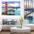 thumbnail image 1 of Golden Gate à San Francisco - Impression sur Toile Pont de Mer, 1 of 3