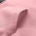 thumbnail image 5 of IROINNID Women's Casual Mid-Length Coat Print Zip Up Long Sleeve Hoodie Outwear, Pink, 5 of 5