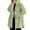 Mint Green, variant on Admvng Women's Coats Winter Solid Color Long Sleeved Warm Hooded Cardigan Button Up Cozy Outerwear Long Winter Coats for Women S-2XL