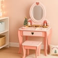 thumbnail image 2 of Tocador de Dormitorio con Espejo para Niños Set de Juguete Infantil De Madera, 2 of 9