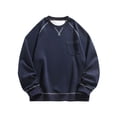 thumbnail image 2 of pstuiky camisas de manga larga para hombre, Suéter deportivo informal de cuello redondo con bloques de color para hombre, suéter con bolsillo y manga larga, blusas de cuello redondo top de hombre xxl, 2 of 9
