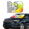 thumbnail image 4 of Super Princess Peach Car Sunshade Windshield Sun Shade Protection Foldable Front Windshield Sunshade, 4 of 9